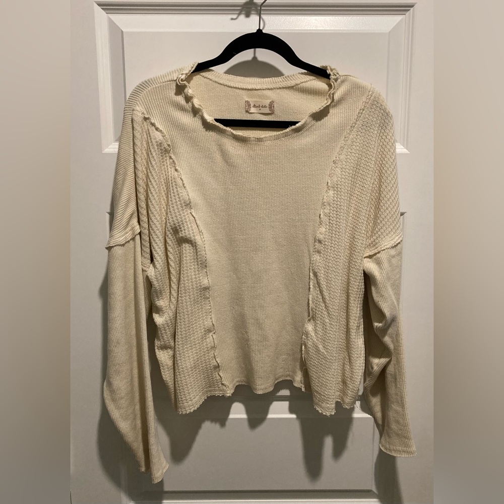 Altar’d State Ribbed/Thermal Tunic, Size Medium